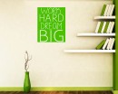 Work Hard Quotes Wall Decal Motivational Vinyl Art Stickers
